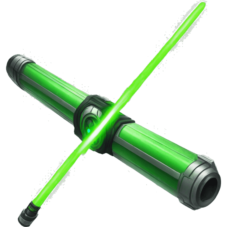 green lightsaber emoji