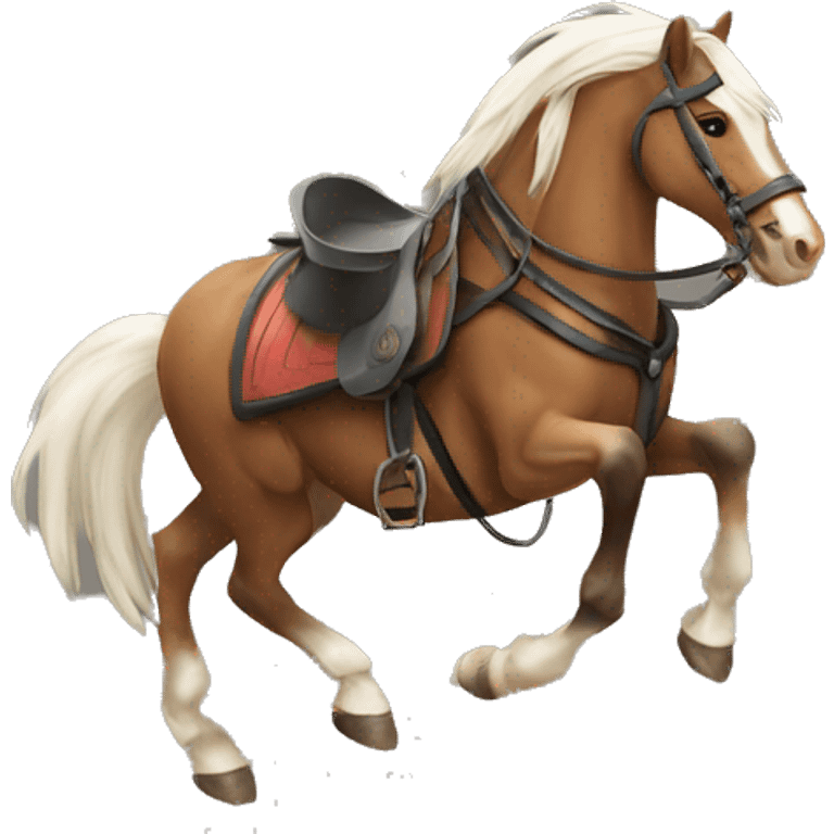 Carreras de barriles a caballo  emoji