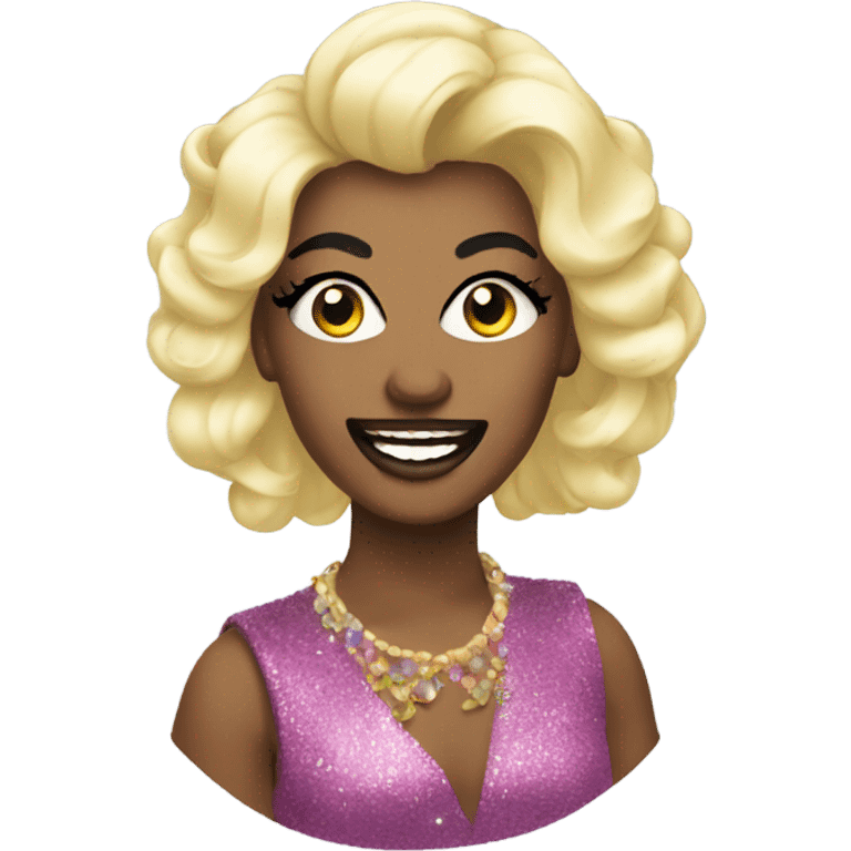 Gay sashay drag queen emoji