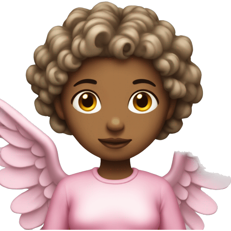 Pink christmas angel emoji