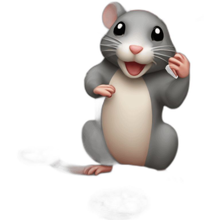 pizza rat (iOS 17 emoji style) emoji