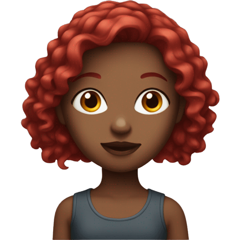 girl with dark red hair emoji