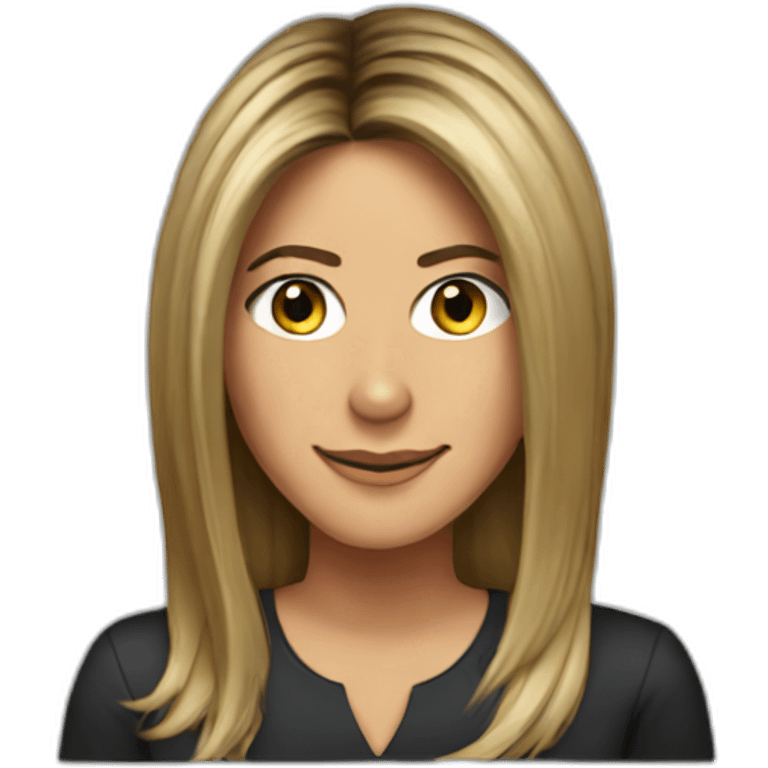 Jennifer Aniston as an African american emoji