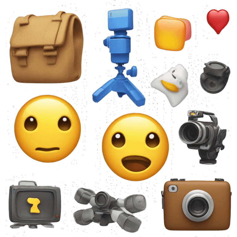 An emoji representing challenge videos, featuring various elements like a camera, a play button, and fun challenge icons, showcasing the exciting and competitive nature of these videos emoji