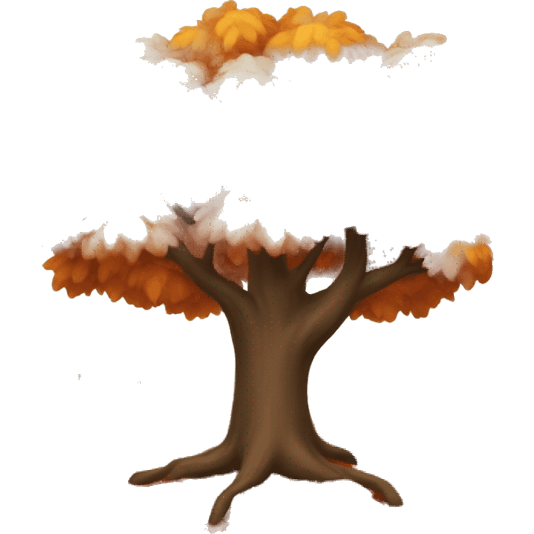 Autumn tree emoji