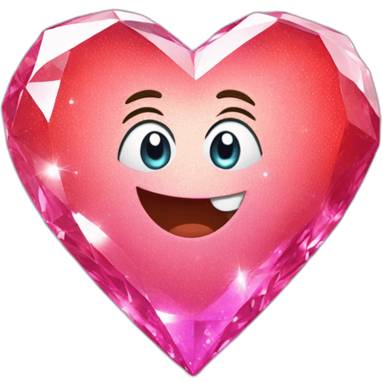 Coeur sur diamant emoji