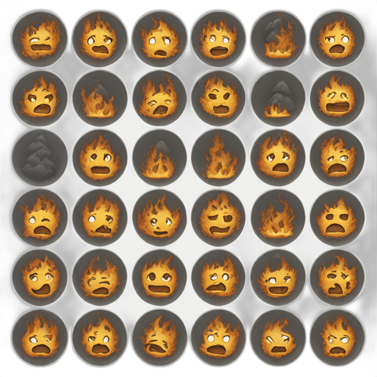 Un feu en hiver emoji