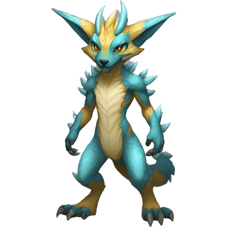 Anthro Vernid-WickerBeast-Protogen-Primagen-Fakémon Full Body emoji