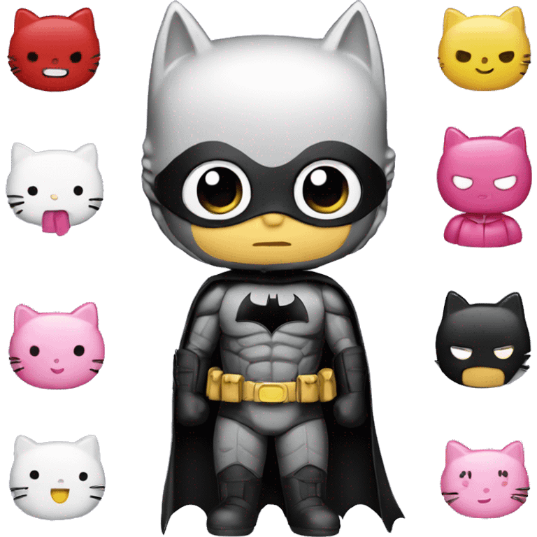 Batman hello kitty  emoji