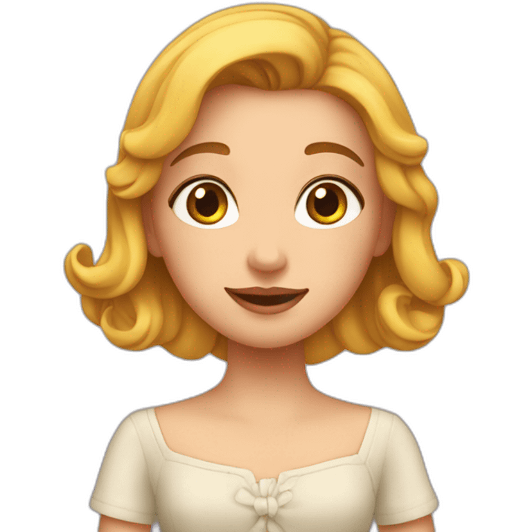 Une belle fille emoji