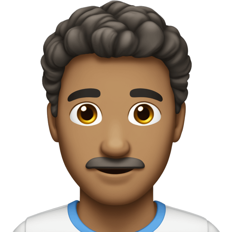 Hombre blanco, sin bigote, joven, cabello castaño claro y ojos azules  emoji