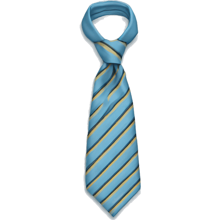 Light blue necktie emoji