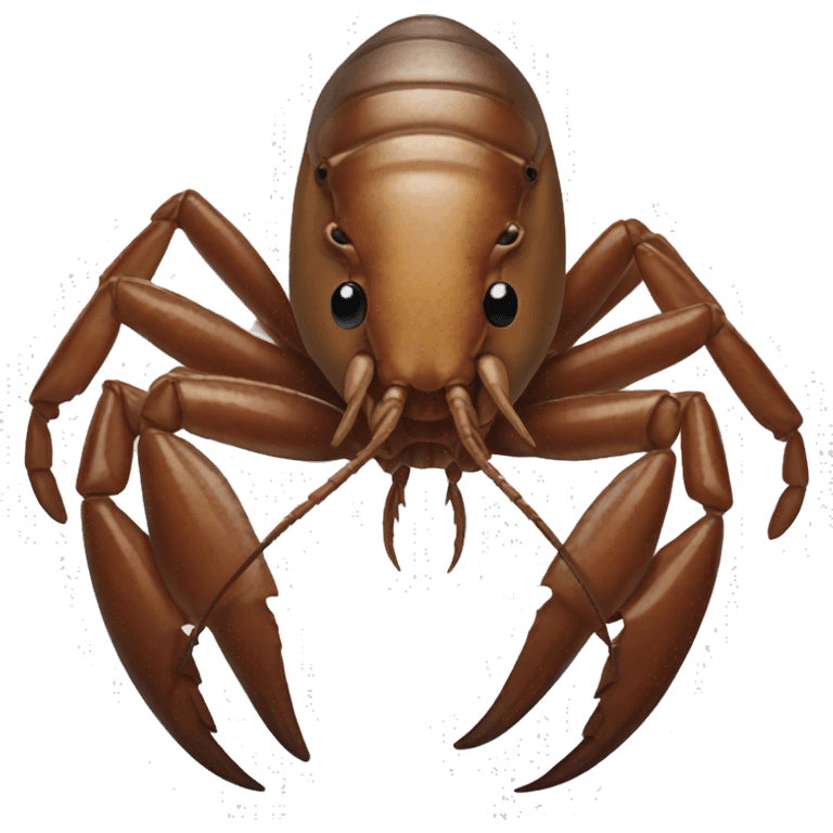 Brown crayfish emoji