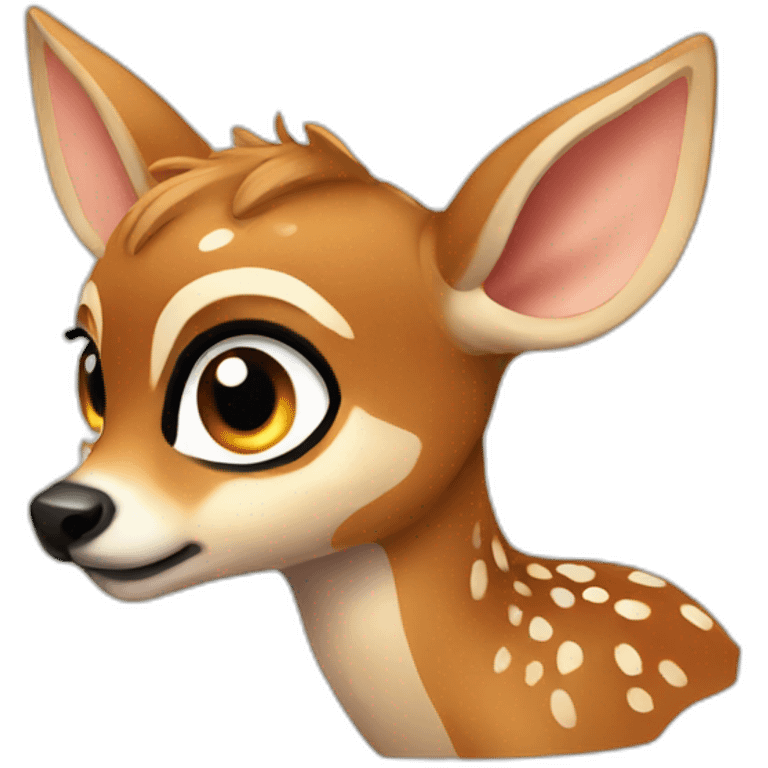 fearful fawn emoji