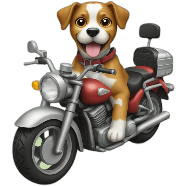 dog on a motorbike emoji