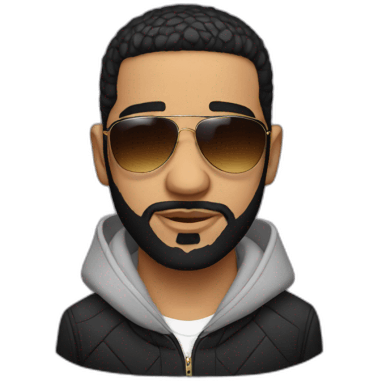 Drake with sunglasses emoji