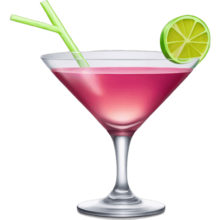 Cosmopolitan cocktail emoji