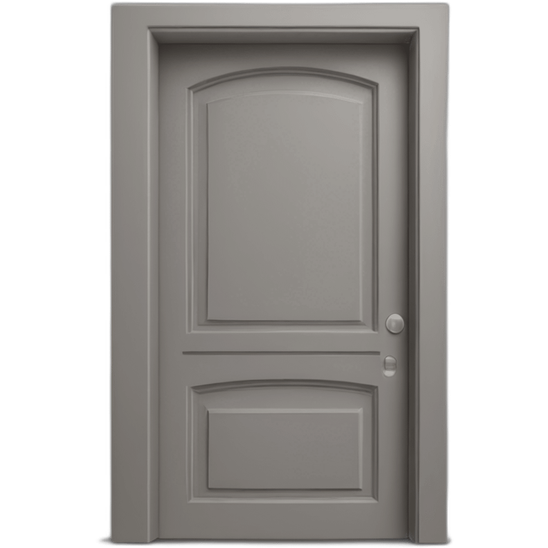 one open door wood color gray style perpective emoji