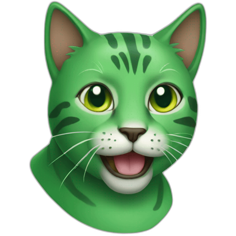 green cat emoji