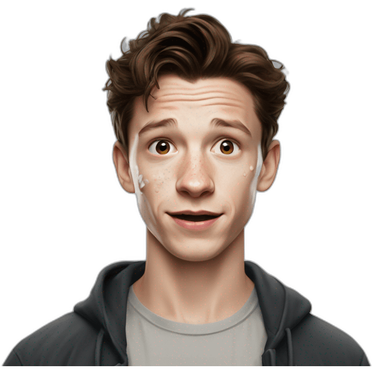 Tom Holland Face With Milk Stains emoji