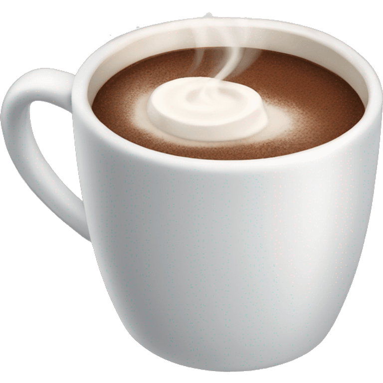 A winter cup of hot chocolate. emoji