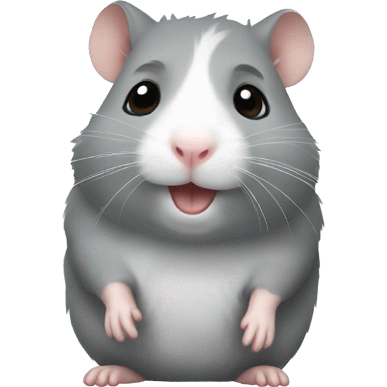 Little gray hamster emoji