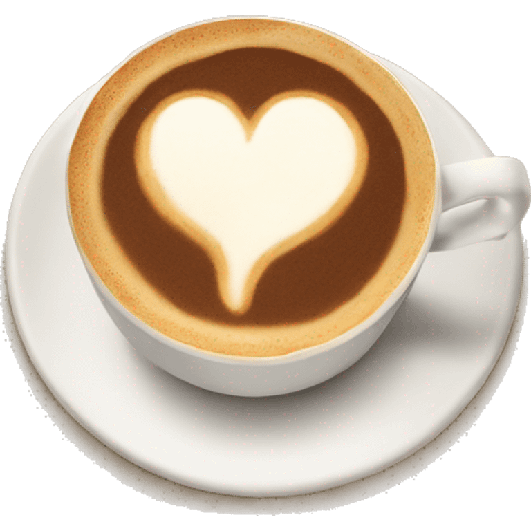 cappucino heart emoji emoji