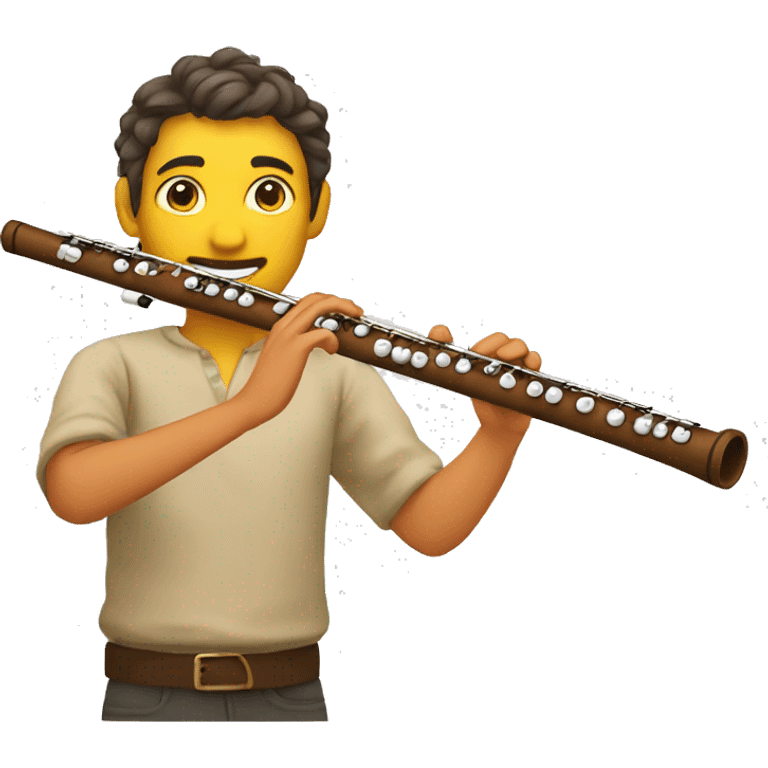 Folk flute emoji