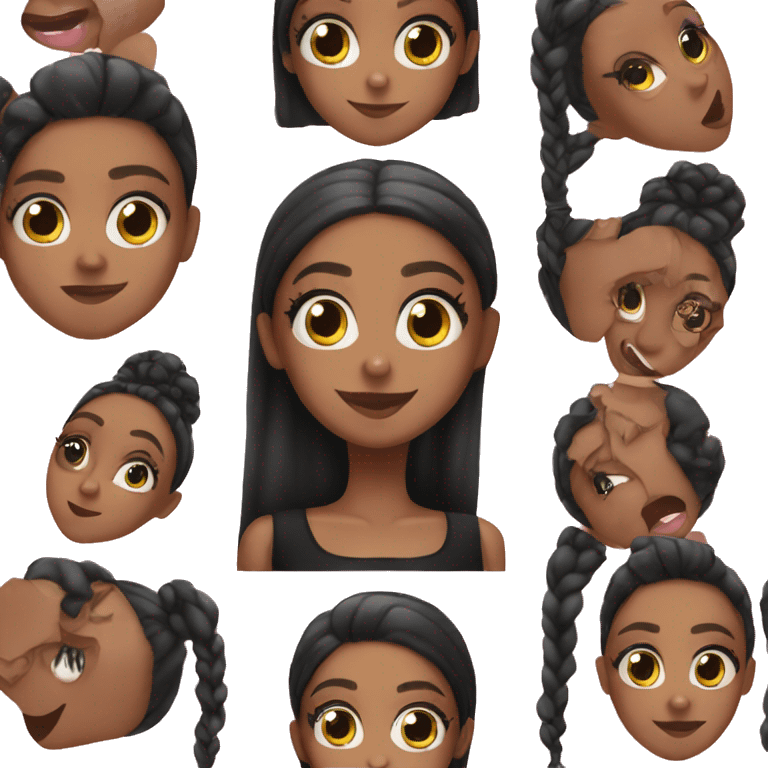 black ariana grande  emoji