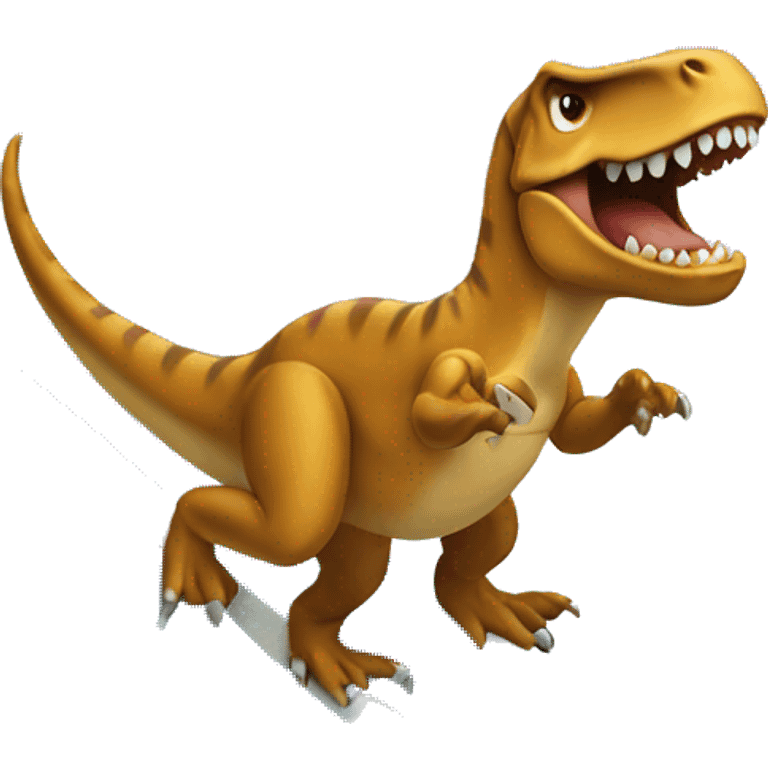 Trex surfing  emoji