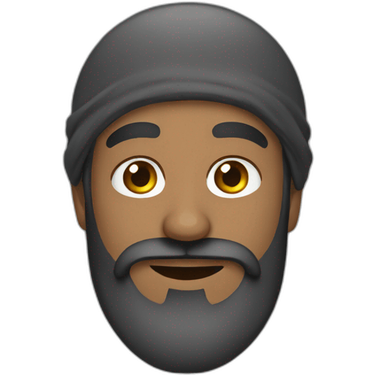 Muslim man with beard emoji