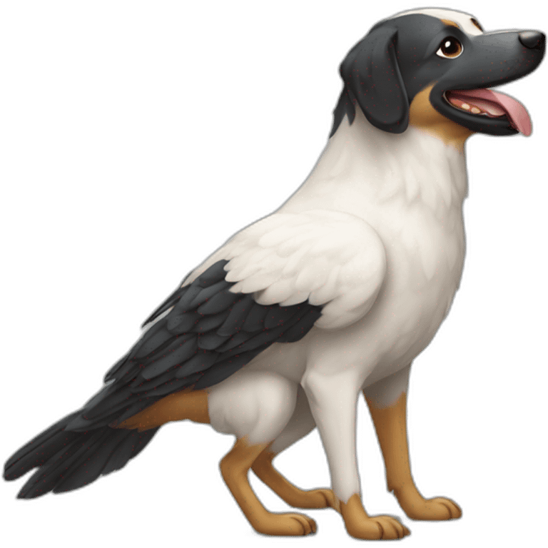 Oiseau chien emoji