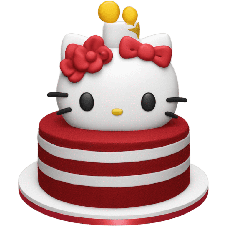 Red Velvet hello kitty cake emoji