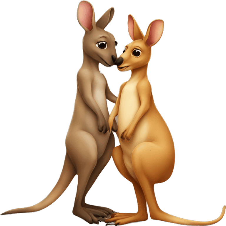 Kangaroo love emoji