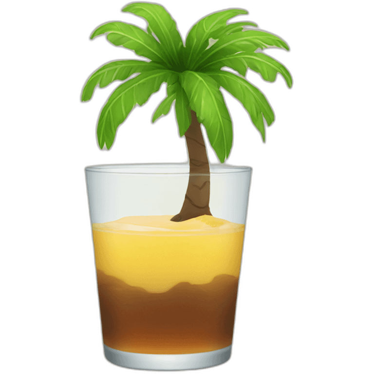 Drink beach palmer tree emoji