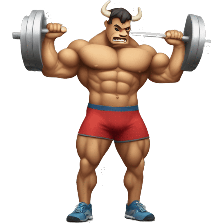 muscle bull strengthening emoji