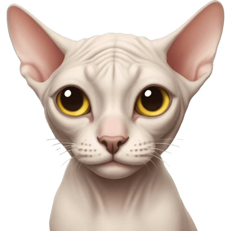 hairy sphynx cat emoji