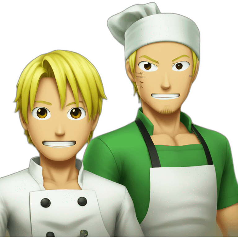 Sanji and zoro cook  emoji