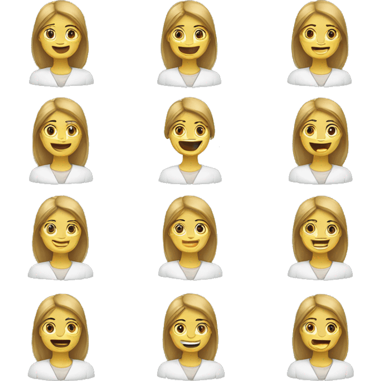 Femme dents écartées  emoji