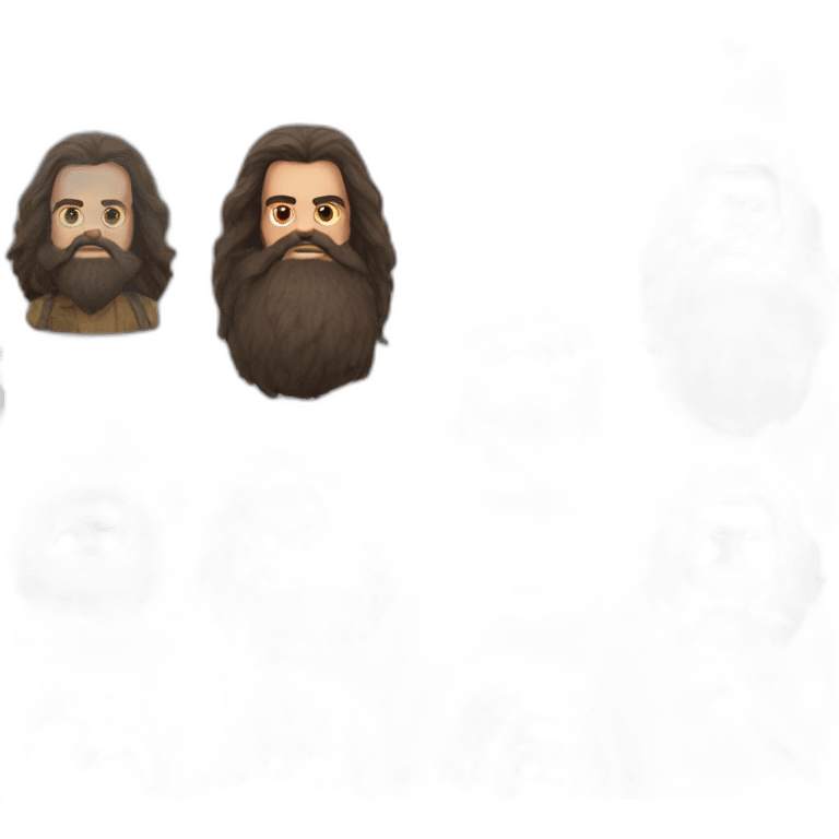 Hagrid from the Harry Potter movies emoji