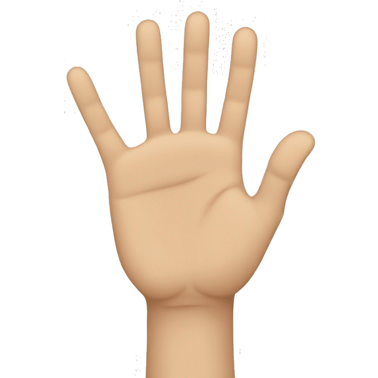 vertical hand next to horizontal hand emoji