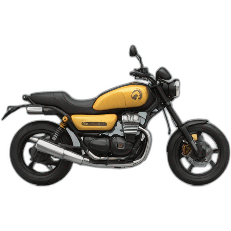 Brun Obélix moto custom emoji