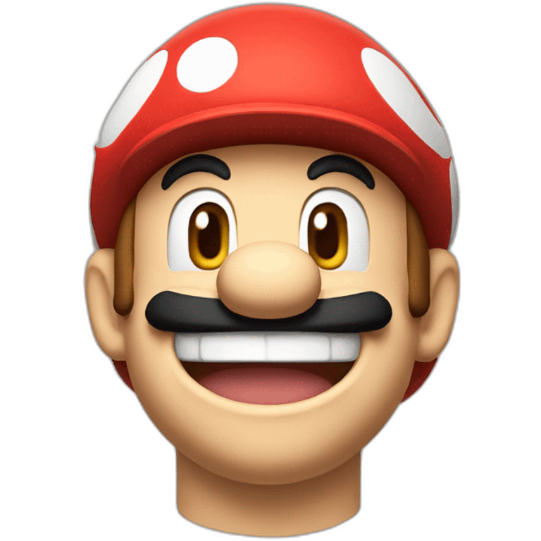 Mario laughing emoji