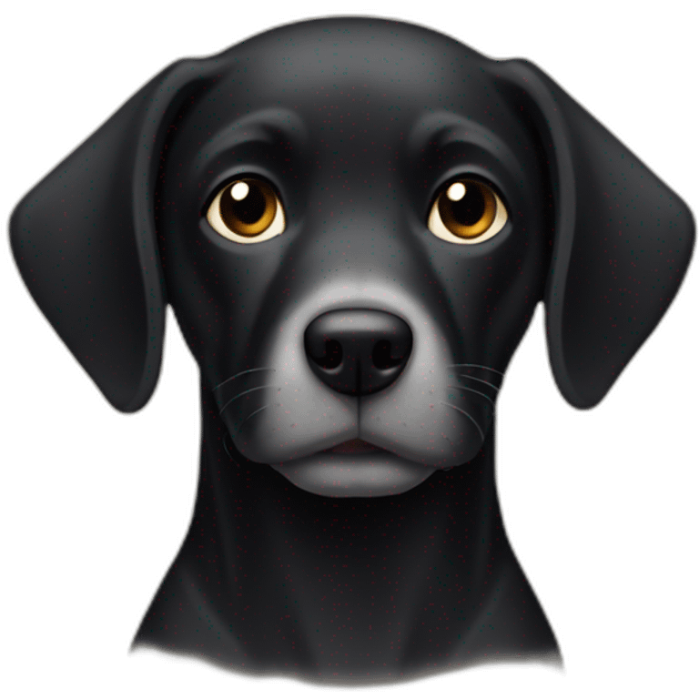 Perro negro emoji