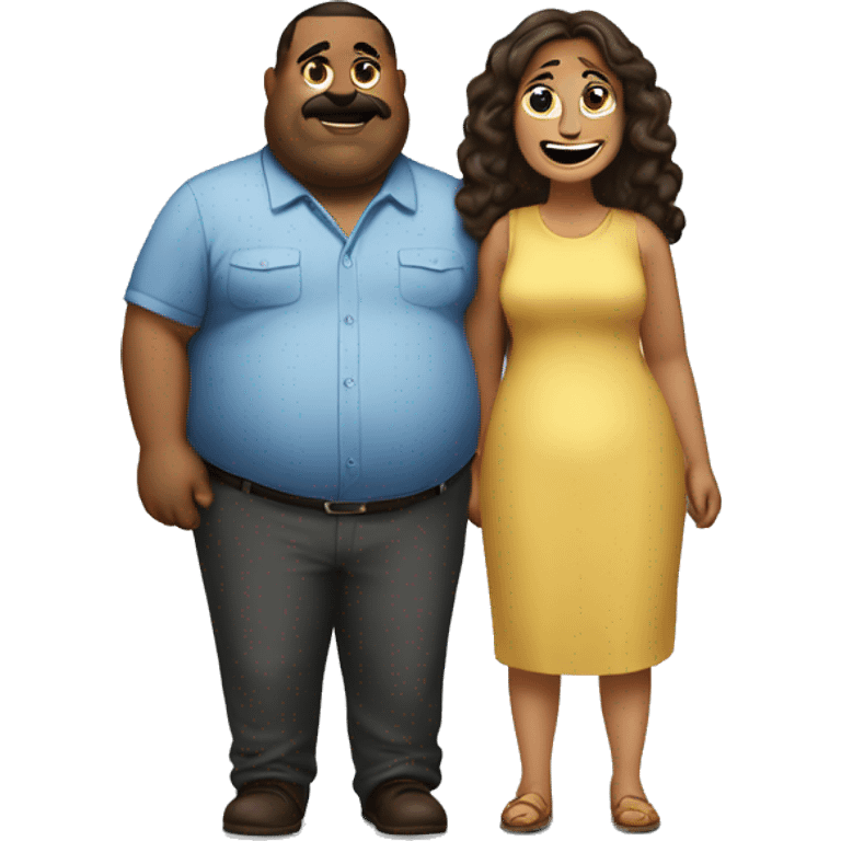 fatty man loves hiswife emoji