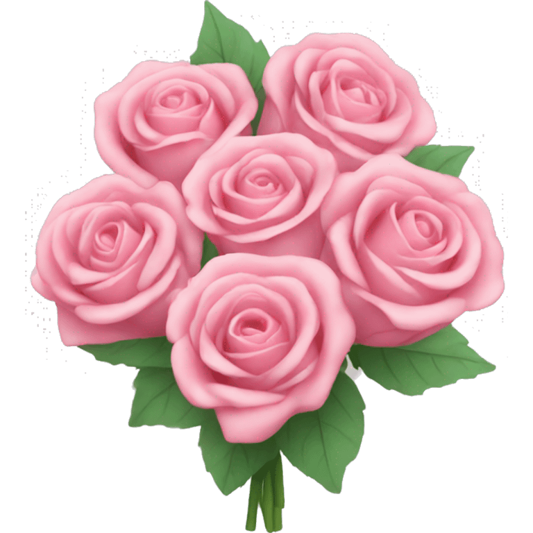 pink big rose bouquet  emoji