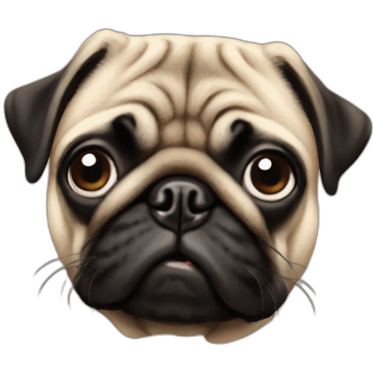 A pug emoji