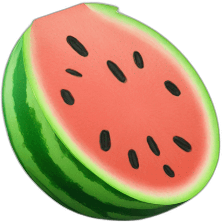 create a mascot for a crypto token hero of the crypto token - watermelon create a funny watermelon related to cryptocurrencies emoji