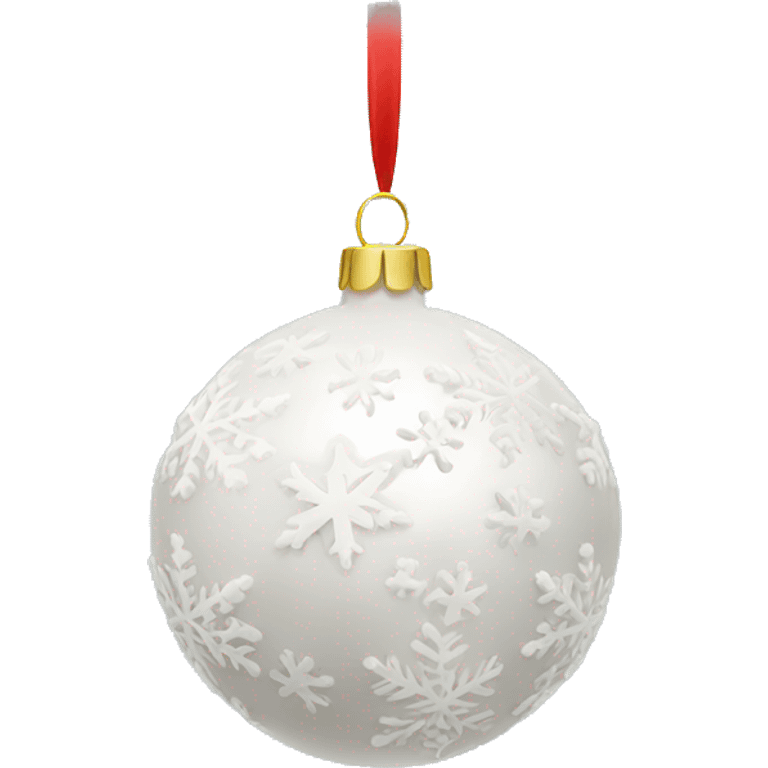 White Christmas decoration emoji