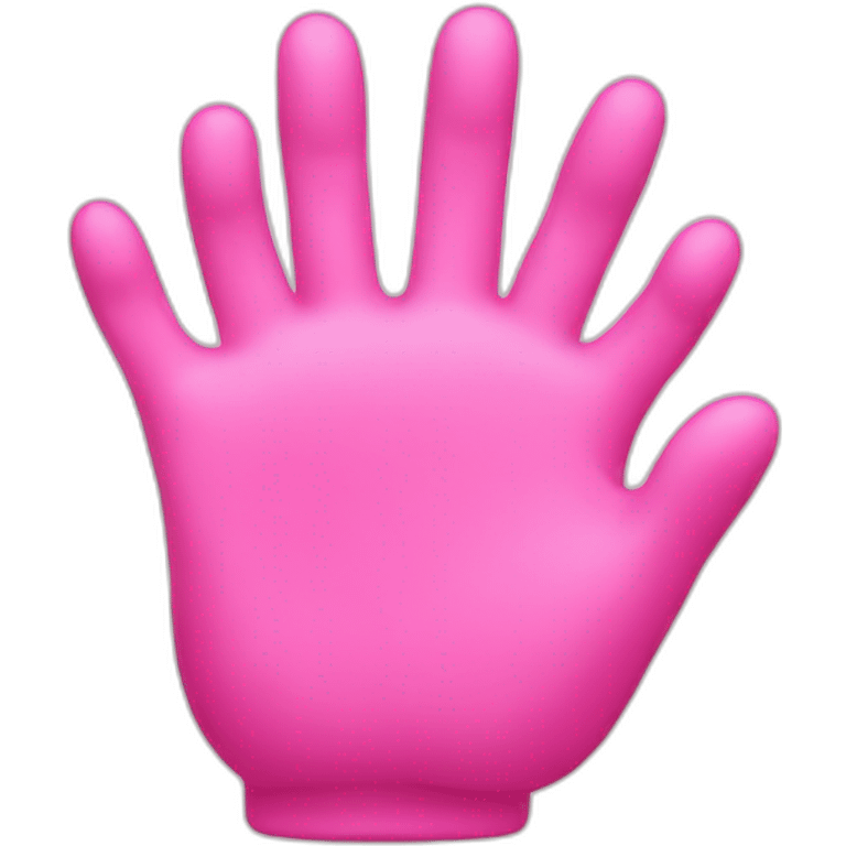 pink hand hearth emoji